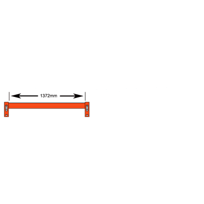 1372mm (80mm High x 40mm Deep) Pallet Racking Beam Dexion Compatible