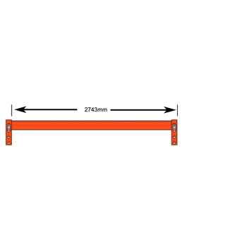 2743mm (120mm High x 50mm Deep) Pallet Racking Beam Dexion Compatible