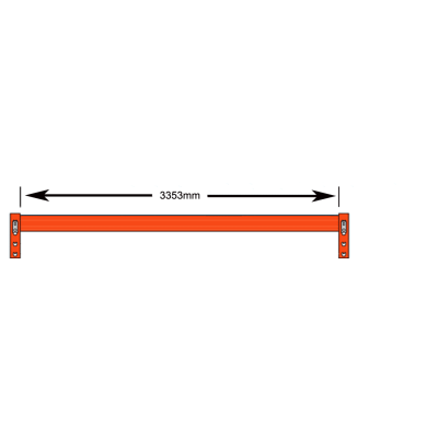 3353mm (120mm High x 50mm Deep) Pallet Racking Beam Dexion Compatible