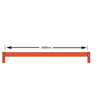 3658mm (140mm High x 50mm Deep) Pallet Racking Beam Dexion Compatible