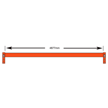 4877mm (140mm High x 50mm Deep) Pallet Racking Beam Dexion Compatible