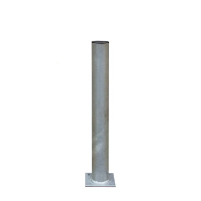 1000mm High Hot Dip Galvanised bollard 120mm Diameter with 3.5mm wall thickness